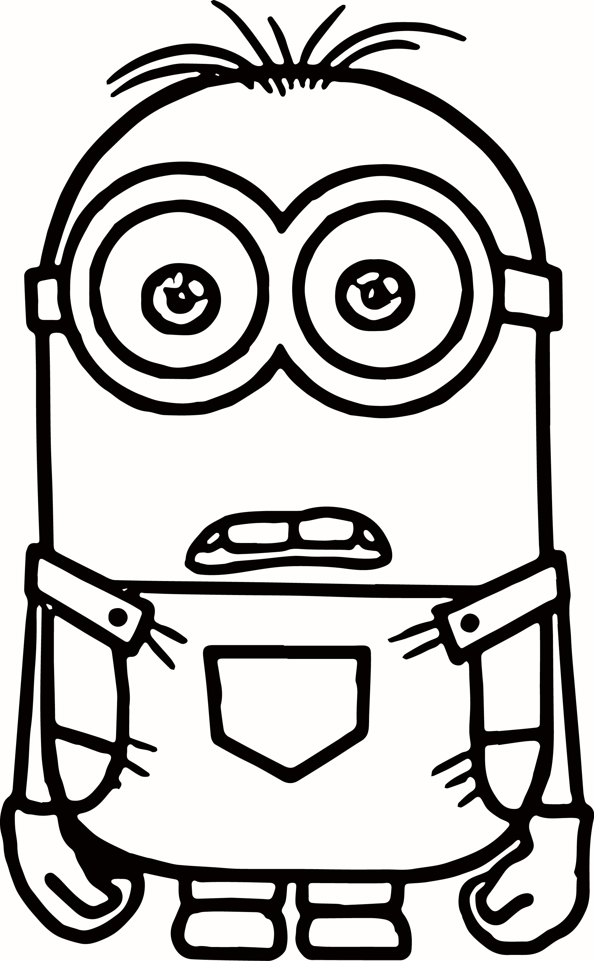 1954x3159 How To Draw A Minion Elegant Despicable Me Coloring Pages Best