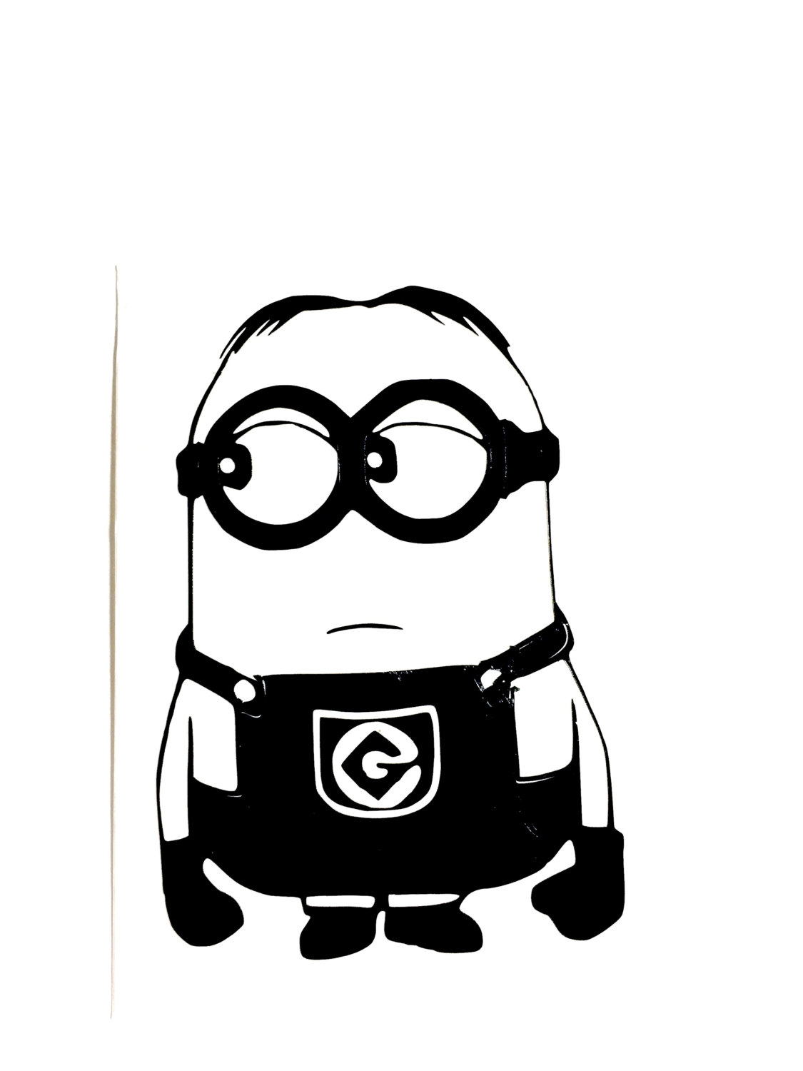 1125x1500 Diy Minion Vinyl Decal Despicable Me Decal Minion Dave Etsy