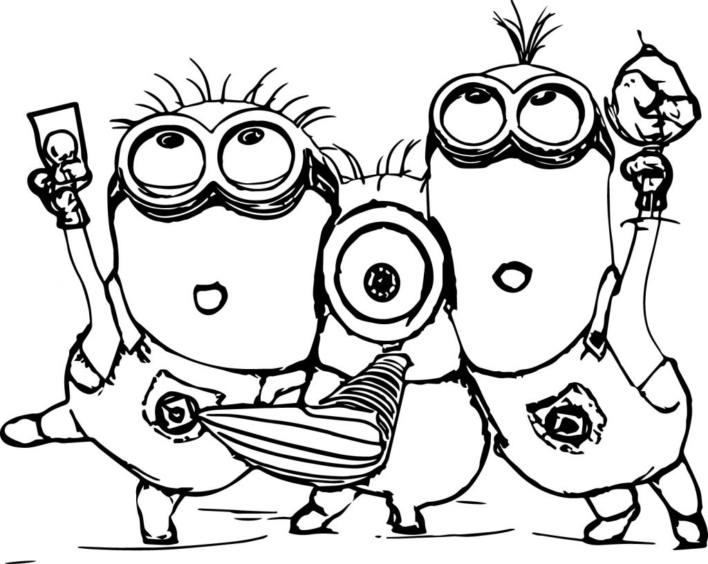 1024x816 Minionoring Pages Best For Kids Free To Print Freeminion Bob