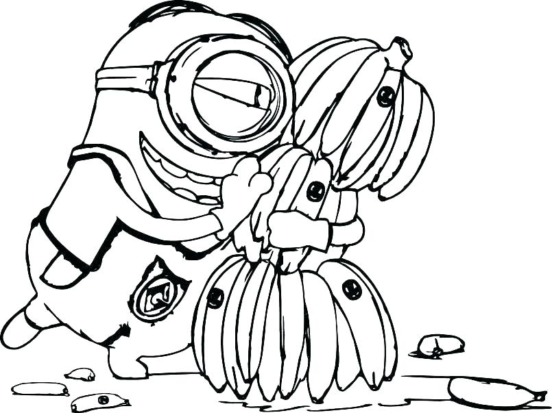805x603 Evil Minion Despicable Me Coloring Pages For Teens Online