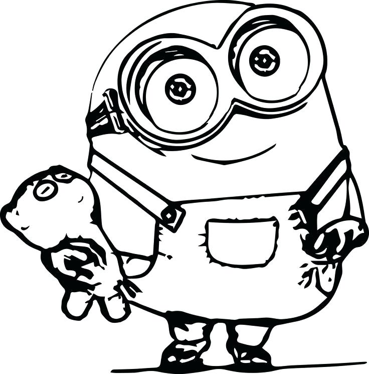 736x745 Minion Coloring Pages Online Minions Color Evil Drawing Betterfor