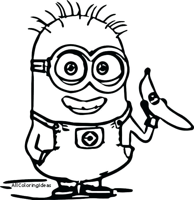 671x692 Colouring Pictures Of Minions