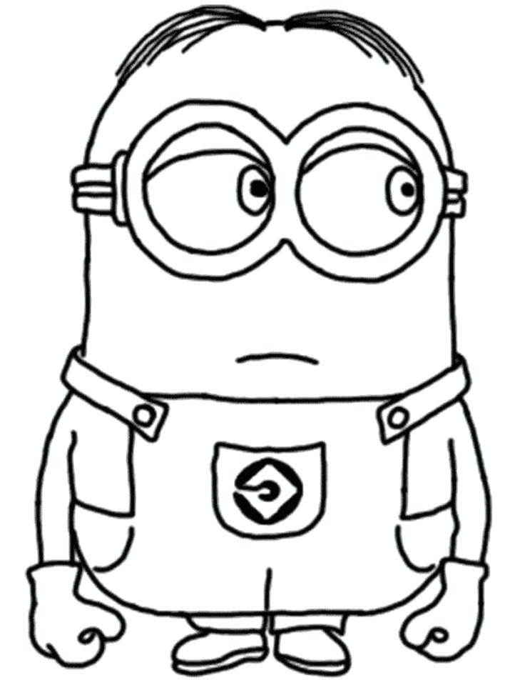 736x952 Easy Minion Coloring Pages Thewestudio