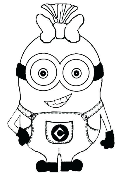 421x600 Minion Coloring Pages Free Despicable Me Minions Coloring Pages