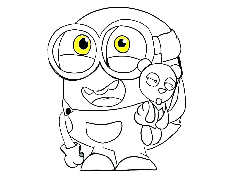 960x720 Minion Coloring Pages Printable Minions Free Downloadable