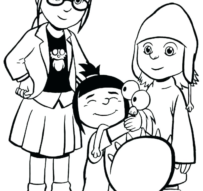 817x768 Despicable Me Coloring Pages Full Size Of Despicable Me Coloring
