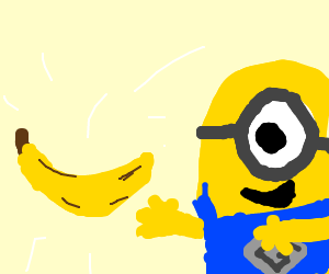 300x250 Minion Eating A Minion Banana