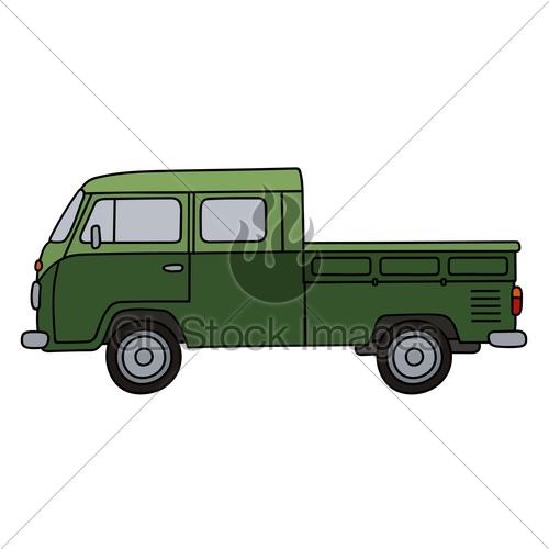500x500 Old Green Minivan Gl Stock Images