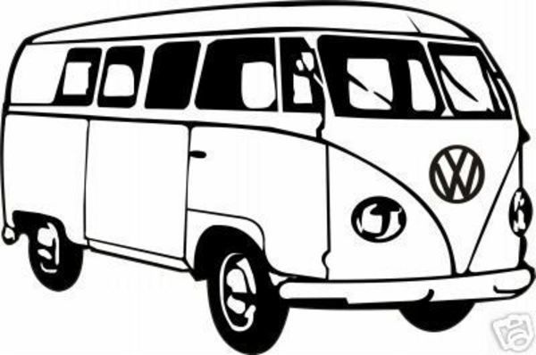 600x398 Vw Hippie Van Clipart Cliparthut Free Clipart Cricutcraft Room