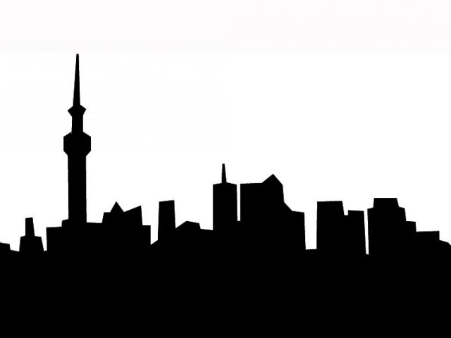 640x480 Minneapolis Skyline Outline