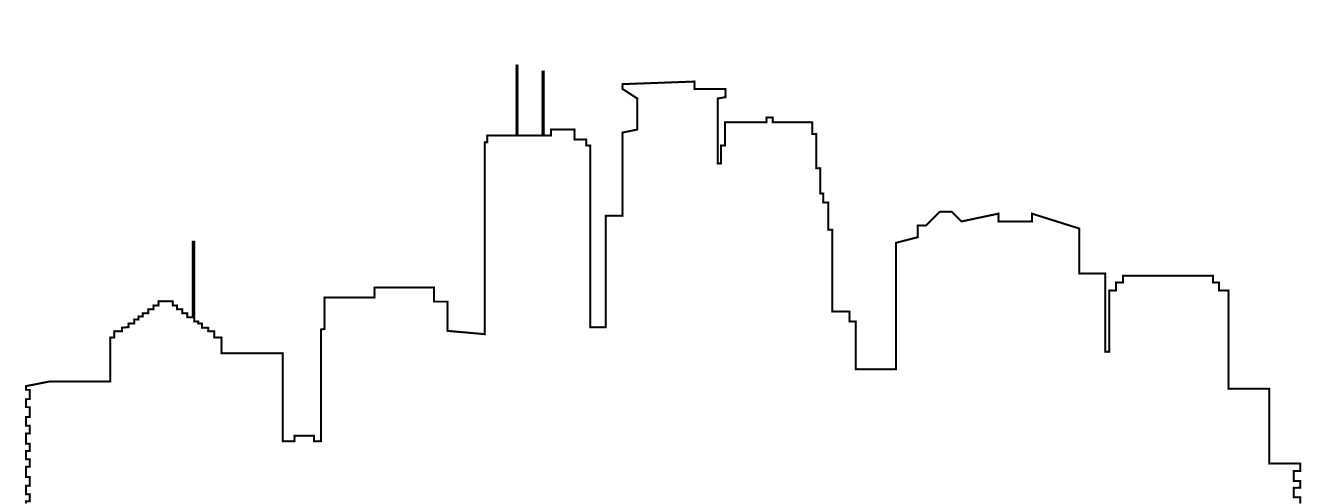 1326x504 Outline Of The Minneapolis Skyline Tattoos Minneapolis Tattoo