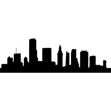 425x425 skyline decal zander's room miami skyline, skyline tattoo