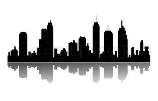 319x204 Minneapolis Cityscape Cityscapes Silhouette Vector, Building
