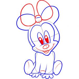 302x302 How To Draw How To Draw Baby Minnie Mouse