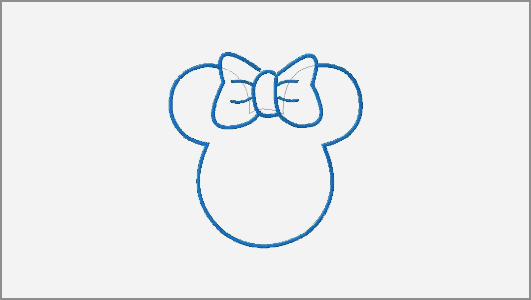 1077x610 Mickey Mouse Head Shape Template Lovely Free Minnie Mouse Bow