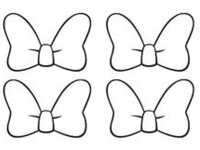 640x480 Minnie Mouse Bow Outline