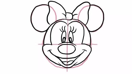 549x309 How To Draw Minnie Draw A Cartoon Minnie Mouse