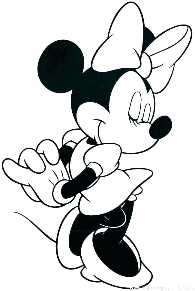 650x972 Baby Minnie Mouse Cartoon Drawing