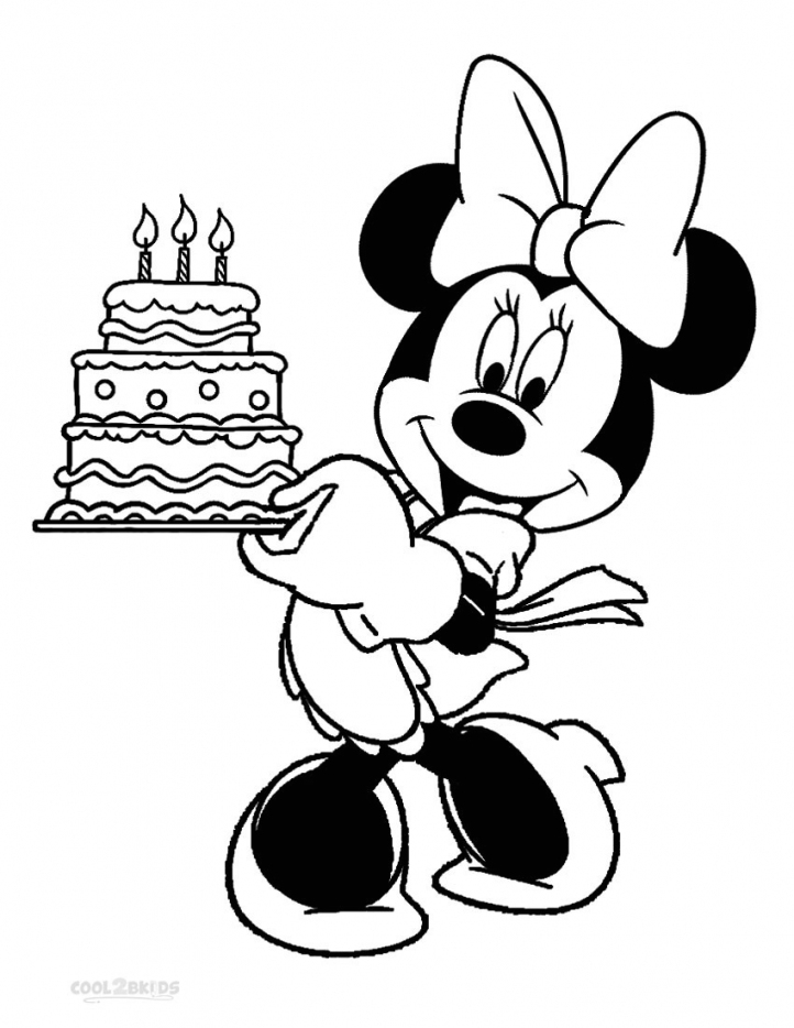 722x934 Minnie Mouse Cartoon Coloring Pages