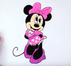 300x278 How To Draw Minnie Mouse From Mickey Mouse