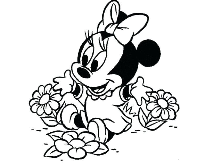 813x636 Minnie Mouse Drawing Pictures How To Draw Baby Mouse Mickey