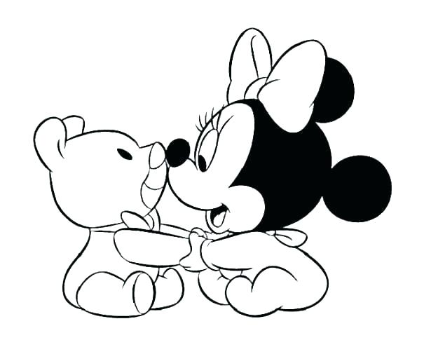 615x505 Mini Mouse Coloring