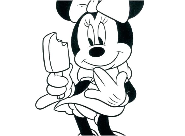 728x536 Minnie Mouse Coloring Pages Online Mouse Coloring