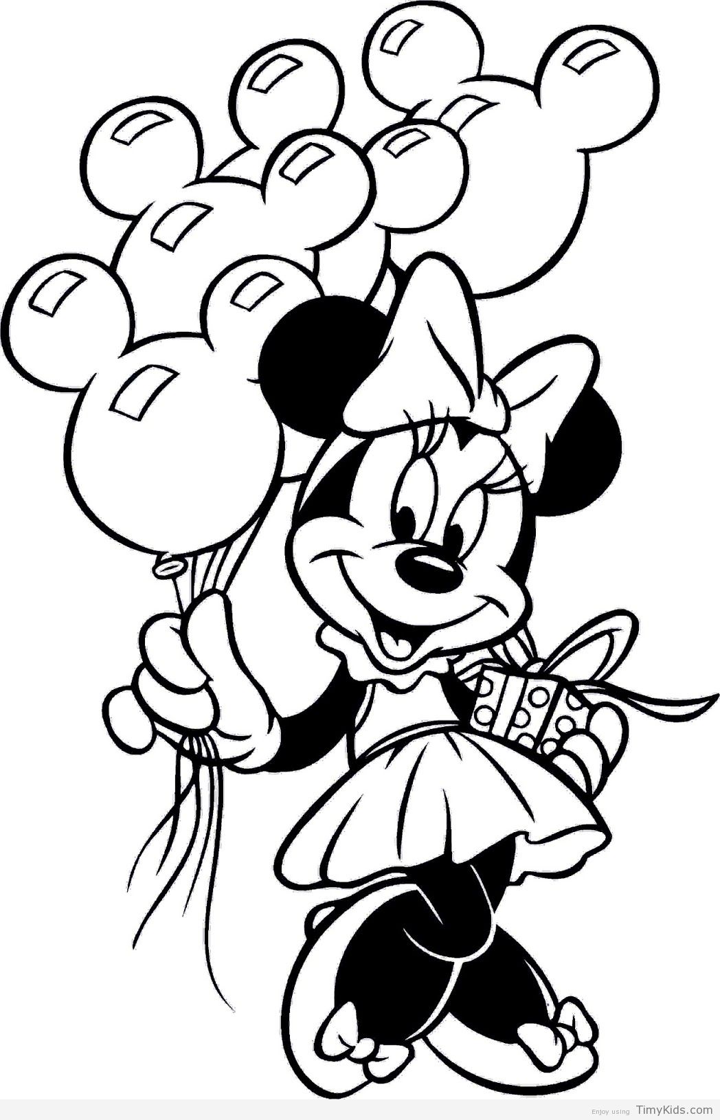 1048x1630 Coloring Pages Draw Minnie Mouse