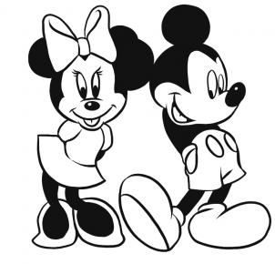 302x290 In Love Minnnie Micky Mickey Mouse Drawings, Minnie Mouse