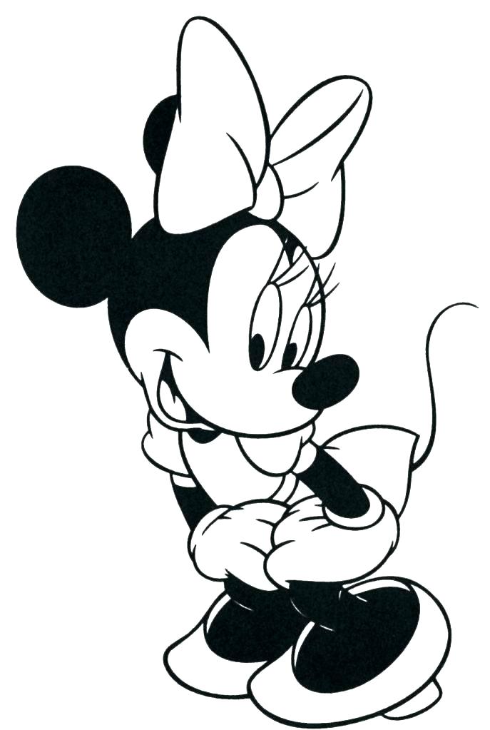 687x1023 How To Draw Minnie Mouse Ears Running
