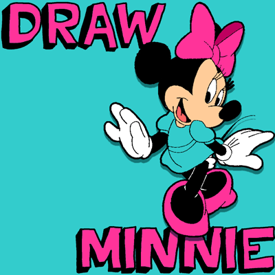 400x400 How To Draw Minnie Mouse With Simple Step