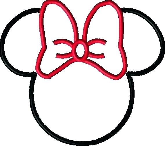 569x505 A Drawing Of Minnie Mouse Draw Minnie Mouse For Beginners