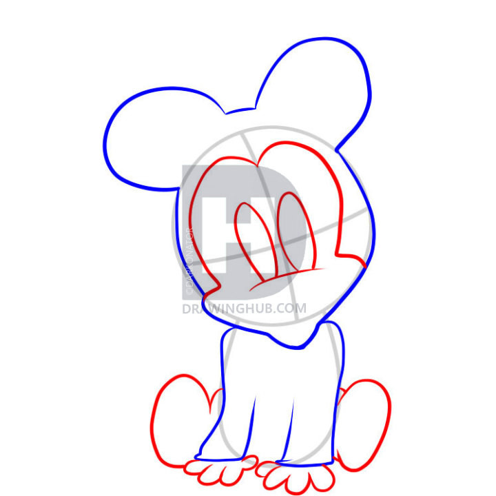 720x720 How To Draw A Baby Face How To Draw Baby Minnie Mouse Step