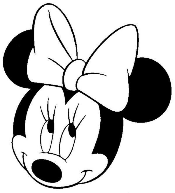 600x662 Minnie Mouse Face Coloring Pages Thanksgiving Minnie Mouse