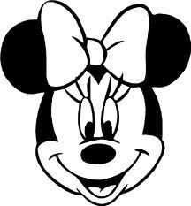 216x233 Minnie Mouse Face Coloring Pages