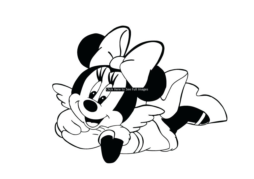 Minnie Mouse Line Drawing | Free download on ClipArtMag