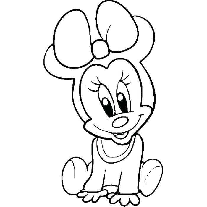 Minnie Mouse Line Drawing | Free download on ClipArtMag