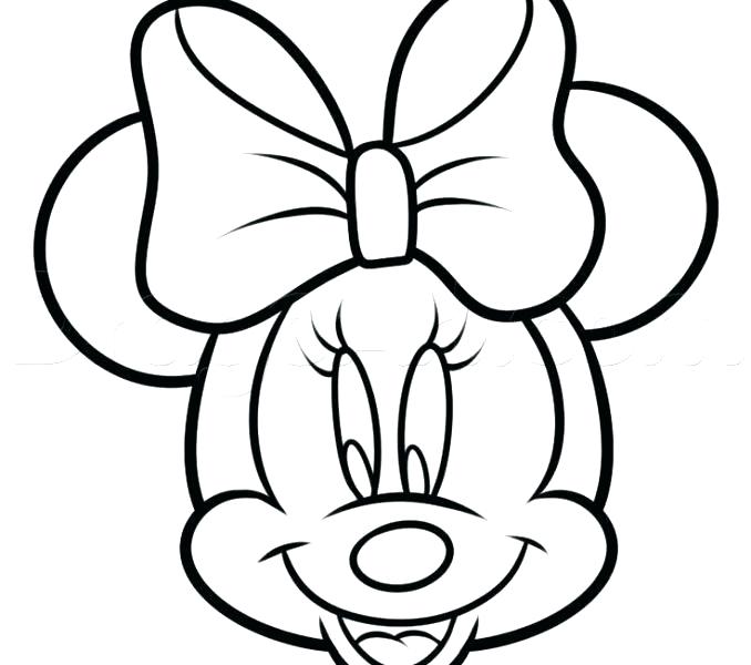 Minnie Mouse Line Drawing | Free download on ClipArtMag