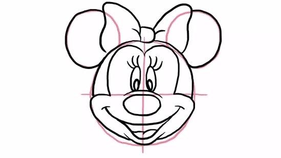 549x309 Draw Mickey Minnie Mouse Kissing How To Draw Minnie Mouse Full