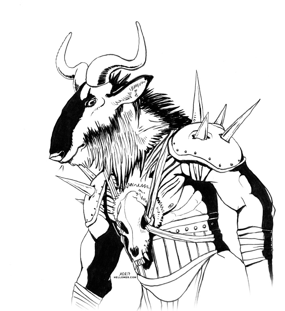 Minotaur Drawing | Free download on ClipArtMag