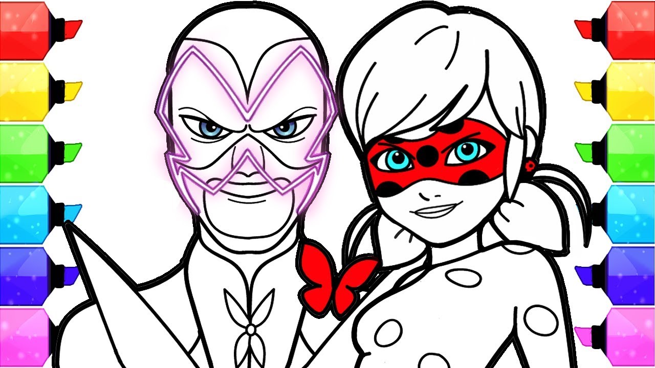 1280x720 Miraculous Ladybug Coloring Pages