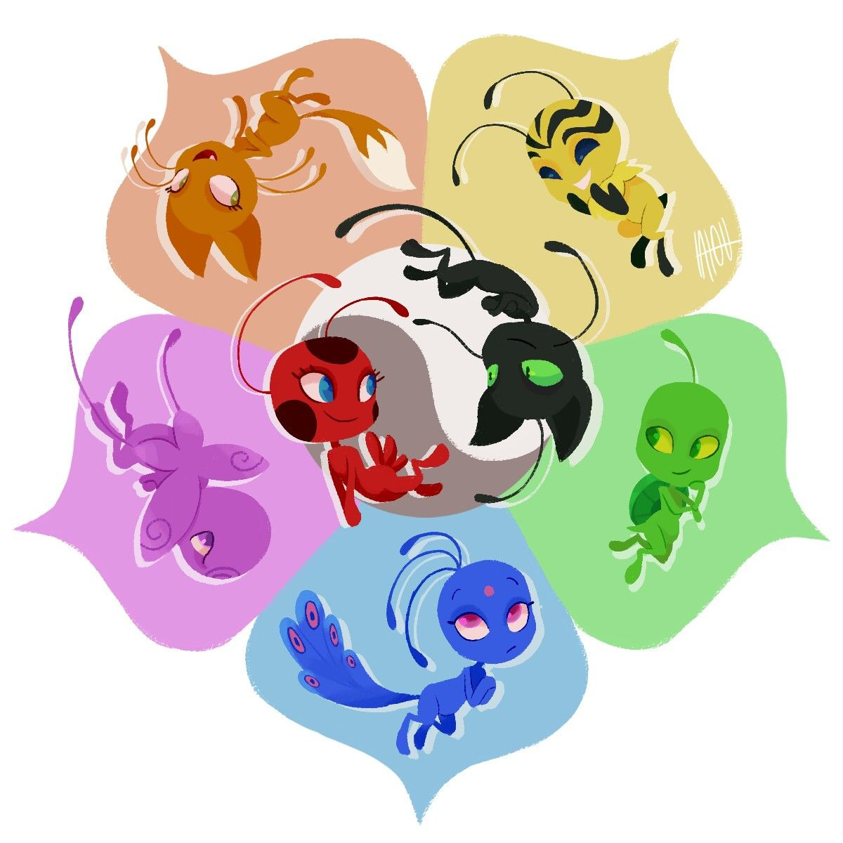 1200x1200 Miraculous Ladybug Kwami Tikki To Draw Sketch Best Of Best