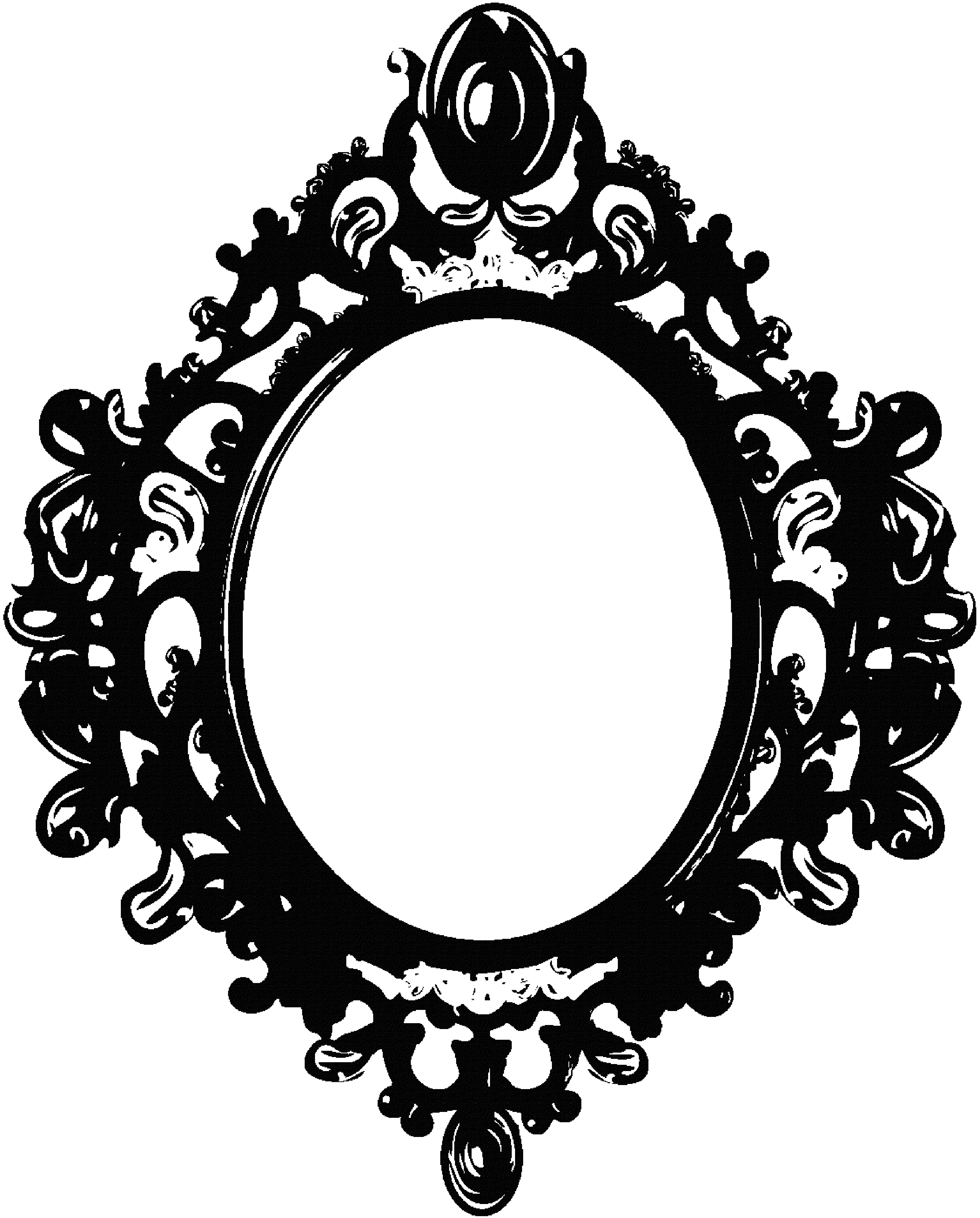 2660x3307 Black Mirror Frame