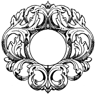 320x319 German Mirror Frame Clipart Etc
