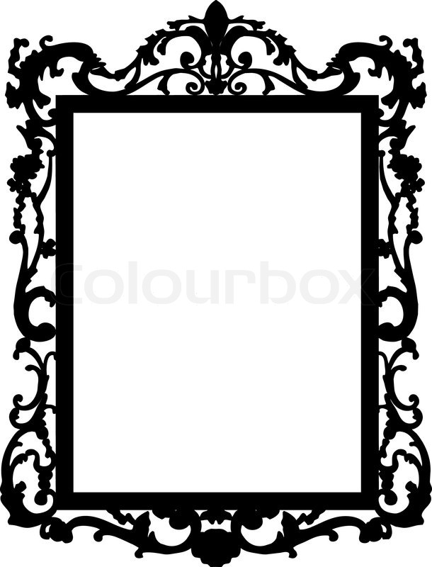610x800 Drawing Mirror Picture Frame For Free Download