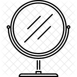 256x256 Mirror Icon Of Line Style