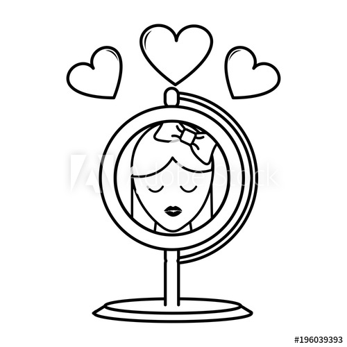 Mirror Line Drawing Free download on ClipArtMag