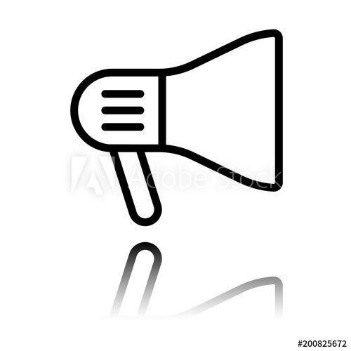 500x500 Mouthpiece Icon Black Icon With Mirror Reflection On White