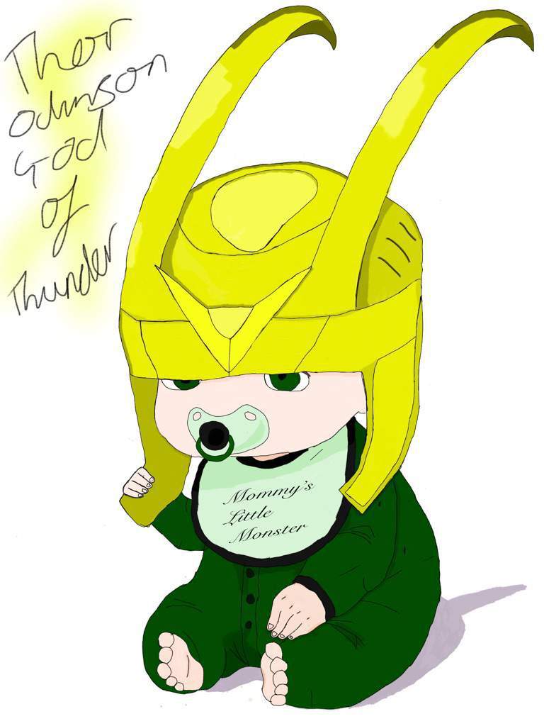 768x1024 the baby god of mischief