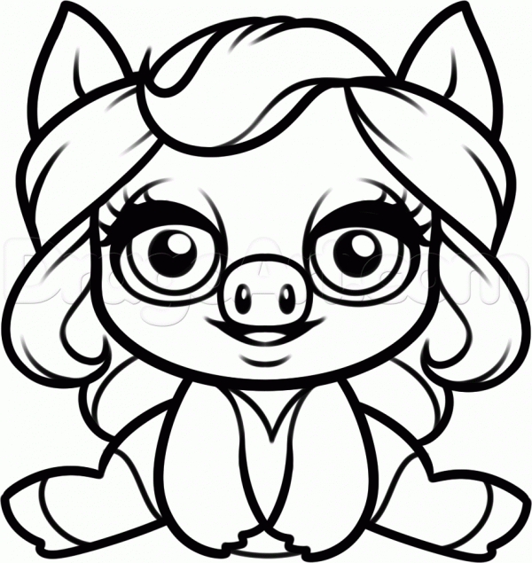 600x635 piggy in i hope you liked this lesson on drawing baby miss piggy